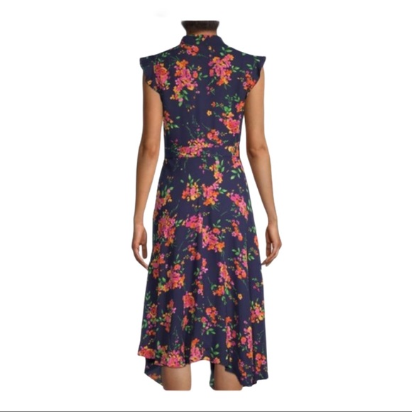 NWT Nanette Lepore Flutter Sleeve Midi Dress Sz 10 - Picture 3 of 10